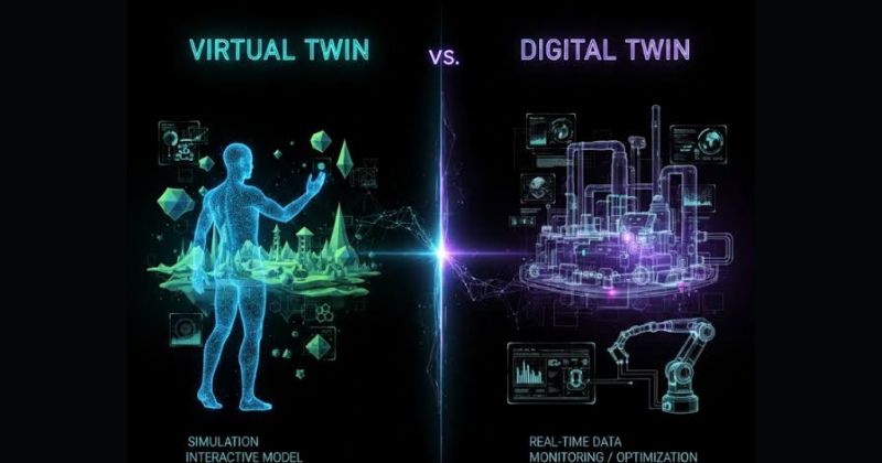 Phân biệt Digital Twin và Virtual Twin