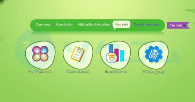 Phần mềm dinh dưỡng mầm non là gì