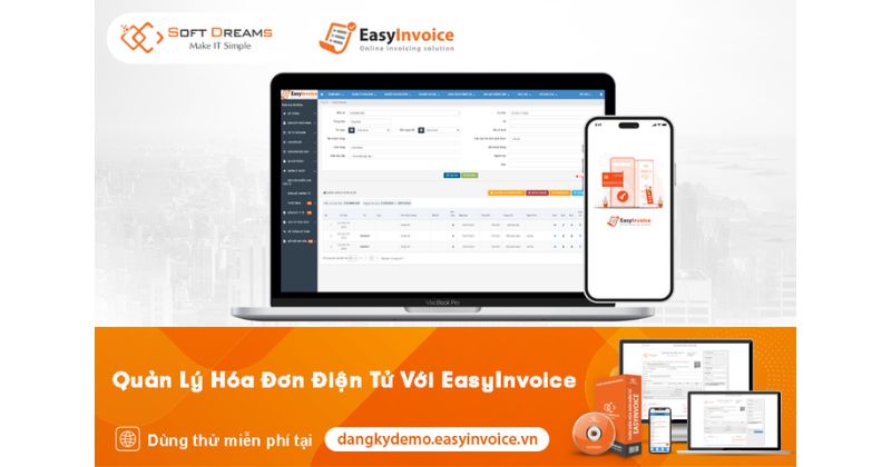 Phần mềm EasyInvoice dễ sử dụng cho tiểu thương